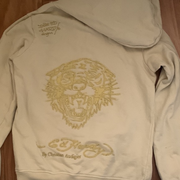 Ed Hardy Hoodie Sweater by Christian Audigier Front Zip - Picture 2 of 5